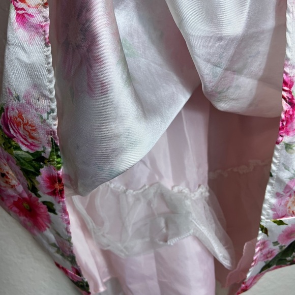 Rare Editions Pink Pleated A-Line Floral Formal Sundress 6X - Picture 5 of 8